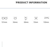 Очки пластиковые TR90 с защитой от синего света Blue Block FENQI F72038