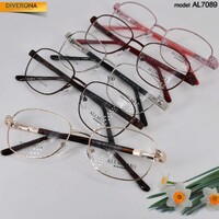 Metal eyeglass frame, material steel Allmilmo AL7089