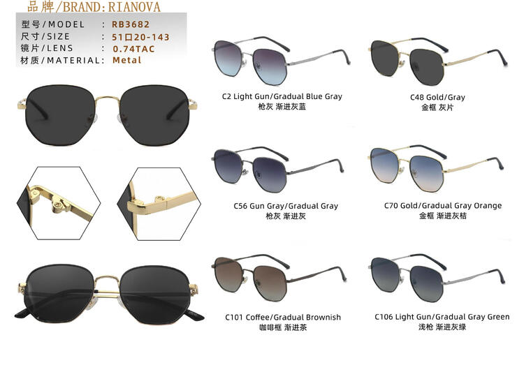 Polarized metal sunglasses Rianova RB3682