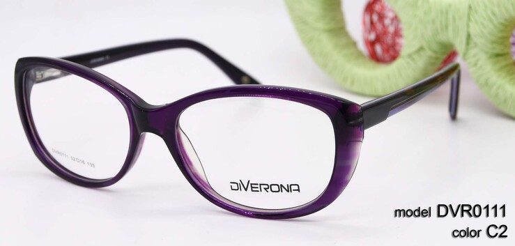 Plastic frames for glasses acetate material DIVERONA DVR0111