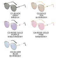 Очки металлические фотохромные с защитой от синего света 9803-GT