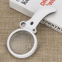 Лупа с универсальной подсветкой, увеличительное стекло с ручкой 600600CH-XX, диаметр 90 мм, увеличение: 2,5X, 4,5Х, 25X, 55X