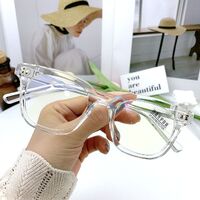 Hybrid frame, metal + TR90, with Blue Block coating SANTA K8009-1