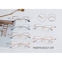 Оправа полуободковая комбинированная (металл + TR90) с линзами Blue Ray Cut и флексами MAMO F93079