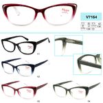 Ready-made plastic frame glasses Vizzini V7164, white lens, diopters from +1.00 to +4.00 (step 0.25) to +6.0 (0.50)
