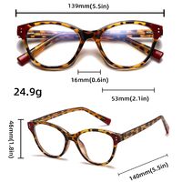 Plastic frame with anti-blue light protection lenses, with spring hinges Elit 5736-EL