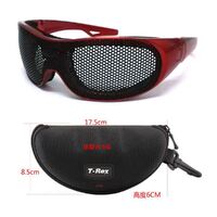 Mesh protective shockproof sports glasses, an alternative to corrective glasses, with removable temple BP-6001M