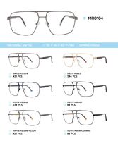 Металлическая оправа с дужками из пластика TR-90 с флексом MR0104