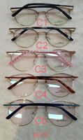 Metal frame for glasses with spring hinges 9811F