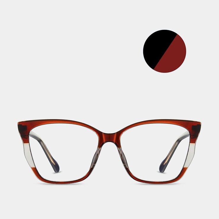 TR90 plastic frame or glasses with blue light protection, with spring hinges FA87230