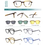 Plastic acetate frame + polarized clip-on Big City M1129S