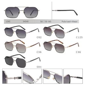 Polarized metal sunglasses for women Leke LK34046