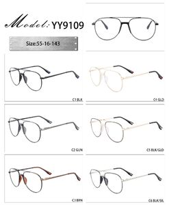 Оправа металлическая с мягким носоупором и флексом YY9109-DA