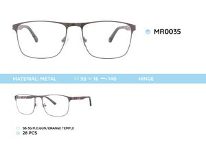 Металлическая оправа с дужками из материала TR-90 MR0035