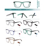 Plastic frames for glasses, acetate lamination with spring hinges Big City CL9020