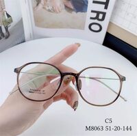 Hybrid frame, metal + TR90, with Blue Block coating SANTA M8063