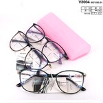 Ready-made metal frame glasses Vizzini V8004 (W21030-31), lens block blue light, diopters from -4.00 to +4.00 (step 0.25+and-)