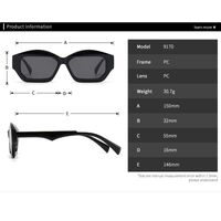 Plastic sunglasses in the shape of a 