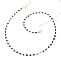 Металлическая нескользящая золотая цепочка, для очков и масок GL801