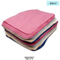 Салфетка из плотной микрофибры для протирки линз в очках 579-17, 15*18 см (цена за пачку)