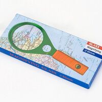 Лупа с компасом, увеличительное стекло с ручкой 1014-XX, диаметр: 90 мм и 25 мм, увеличение: 3X и 8Х