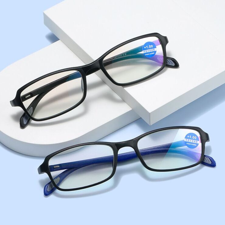 Plastic eyeglasses for reading KY8817-2 Blue ray cut, diopters from +1.00 to +4.00, PD62-64