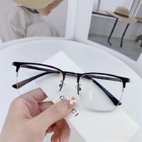 Оправа полуободковая гибридная, металл + TR90, линзы с Blue Block покрытием SANTA 1591