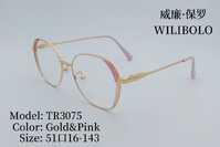 Metal + TR90 ultrathin women's frames with spring hinges Wilibolo TR3075