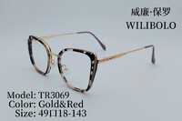 Metal + TR90 ultrathin women's frames with spring hinges Wilibolo TR3069