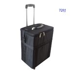 Передвижной бокс (ящик, чемодан, кейс, кофр, органайзер, витрина) на колёсах для оправ и очков на 72 места JS-C221011