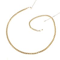 Металлическая нескользящая цепочка золотого цвета, толстая, для очков и масок GL798