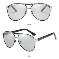 Очки металлические фотохромные с защитой от синего света 2802-GT