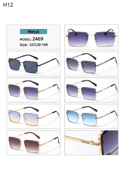 Polarized metal sunglasses H12 Matrix MT2469