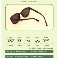 Polarized silicone sunglasses with UV400 protection for kids T22092