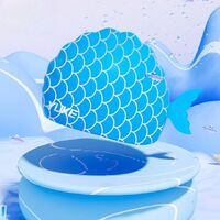 Silicone waterproof swimming cap for kids 550-YU