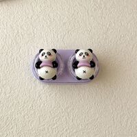 Mini soft contact lens kit retractable W-CT51熊猫