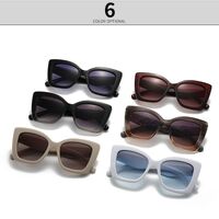 Plastic sunglasses in the shape of a 