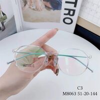 Hybrid frame, metal + TR90, with Blue Block coating SANTA M8063