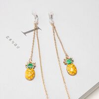 Metal non-slip chain, with pineapple pendant, for glasses and masks GA033