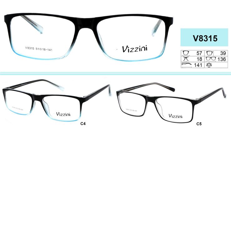 Plastic frames for glasses VIZZINI V8315-1