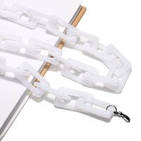 Акриловая цепочка для очков с овальными звеньями, разные цвета GB078