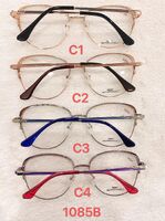 Metal frame for glasses with spring hinges 1085B