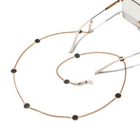 Цепочка для очков с черным жемчугом GL1218