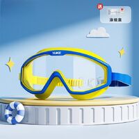 Swimming waterproof anti-fog goggles for kids (3-15 years), with box and bag type, 6006-YU