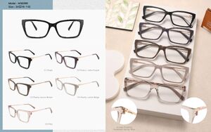 Plastic acetate frame for women, with spring hinges Big City MS8398