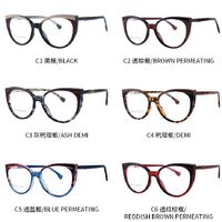 TR90 plastic frame or glasses with blue light protection, with spring hinges FA87237