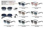 Rimless polarized metal sunglasses for men Leke S33450