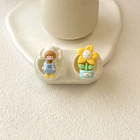 Mini soft contact lens kit retractable W-CT22爱心花狗