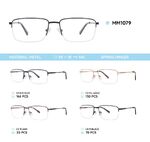 Nylor metal men's frame for glasses with spring hinges MM1079