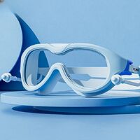 Очки для плавания детские (3-15 лет) водонепроницаемые с защитой от запотевания, с берушами, YK-YZW-YJ3023-YU